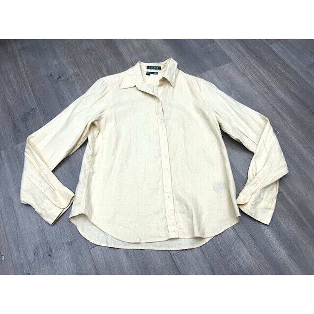 Ralph Lauren Cream Casual Button Down Shirt